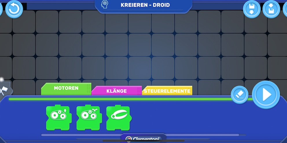 Im Kreiermodus kann ich mit den Code-Blöcken machen, was ich will.