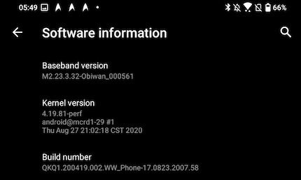Tapez cinq fois sur Build Number.