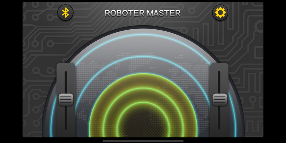 La schermata iniziale viene utilizzata anche per controllare a distanza il robot.