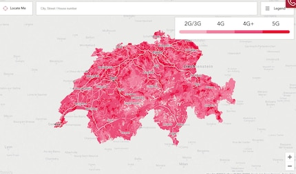 Die 5G-Netzabdeckung in der Schweiz im Herbst 2020