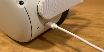 Das einzige Kabel, das ich für meine VR-Brille brauche, ist das Ladekabel