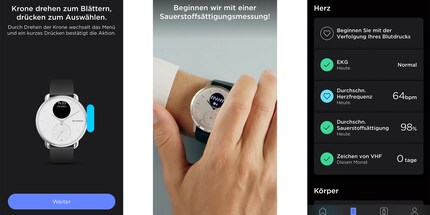 L'introduzione sul cellulare mi dà una panoramica sulle funzioni dello ScanWatch.