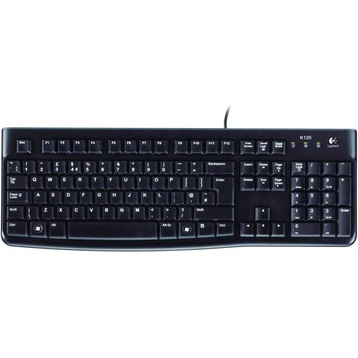 Logitech Tastatur K120 mit 920-002522 Kabelgebunden) - Kabel, (CH, digitec RUS