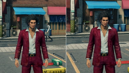 «Yakuza Like a Dragon» sieht mit der Series S auf einem UHD-Fernseher deutlich verwaschener aus.