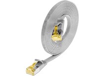 Câble de raccordement Slim Wirewin : U/FTP, 1,5 m, gris (U/FTP, Cat. 6a, 1.50 m)