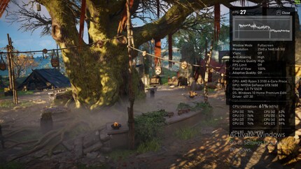 Assassin's Creed Valhalla è abbastanza giocabile a 1440p.