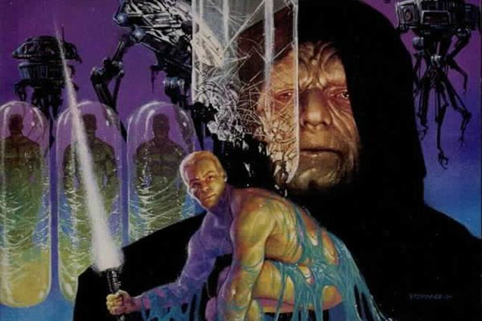 Une partie de la couverture de la trilogie « Dark Empire ».