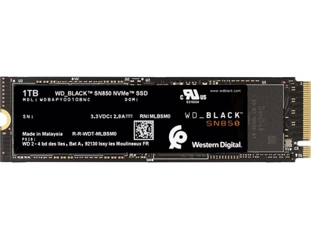 WD Black SN850 Retail (1000 GB, M.2 2280)