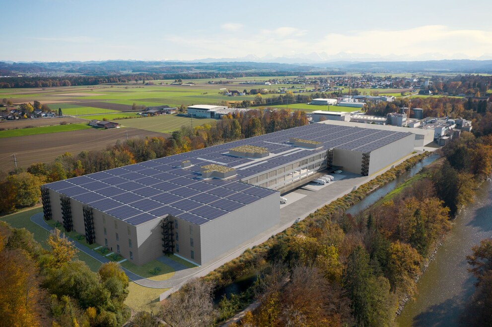 Das geplante Service- und Distributionscenter in Utzenstorf (Visualisierung)