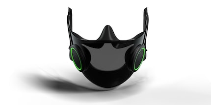 So sieht die Maske im Detail aus –  der Silikonring erinnert an eine VR-Brille. Bildquelle: Razer