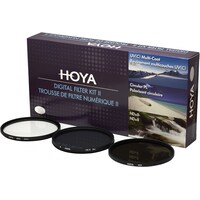Hoya Digital Filter Kit II (UV, CIR-PL & ND8) Filterset (67 mm, Filtre polarisant, Filtre UV, Filtre gris neutre)