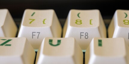 Les touches F de près.