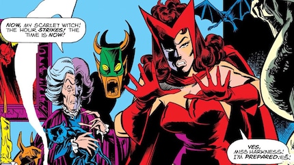 Agatha helps Wanda develop her abilities.