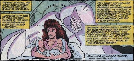 Chthon at Wanda and Pietro’s birth.