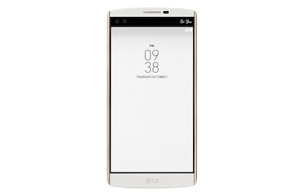 LG V10: Das zweite Display befindet sich neben der Frontkamera.