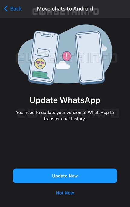 Die WhatsApp Beta-Version wird den Transfer von Chats von iOS zu Android erlauben