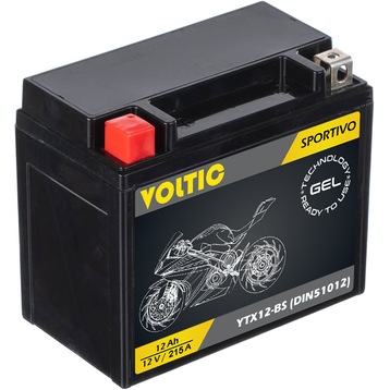 VOLTIC Sportivo GEL YTX5L-BS Motorradbatterie 5Ah 12V (DIN 50412