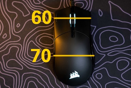 Dimensions de la Sabre RGB Pro en millimètres.