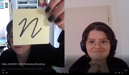 An solchen Schriften hat sich Nina orientiert.