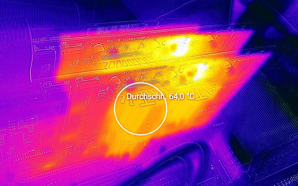 The average temperature of a 3dfx chip is 64 degrees Celsius uncooled.