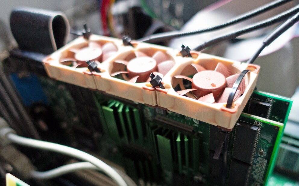 Tighten the cable ties carefully…