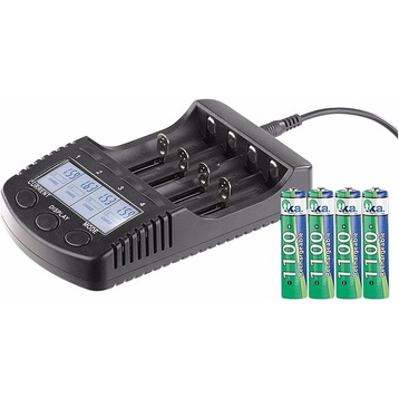 TKA Caricatore rapido ad alte prestazioni con 4 batterie ricaricabili NiMH  tipo AAA - digitec