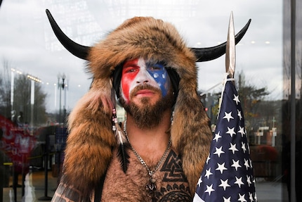 Jacob Anthony Chansley alias Jake Angeli alias Q Shaman.
