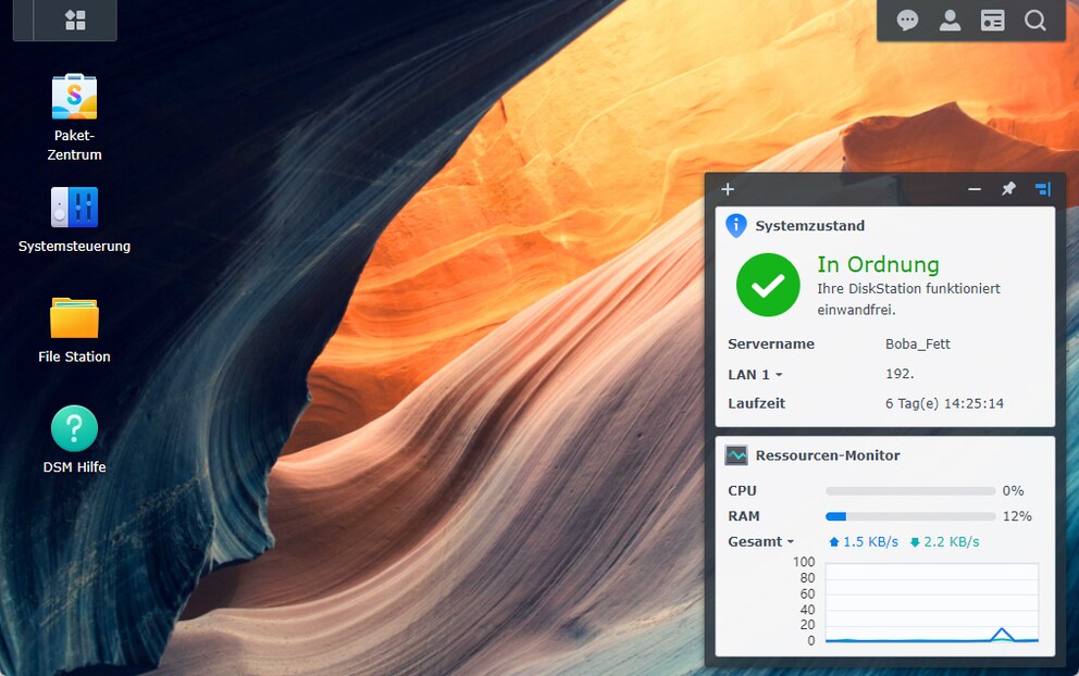 Auch ein neuer Hintergrund gehört zu den Neuerungen von DSM 7.0.