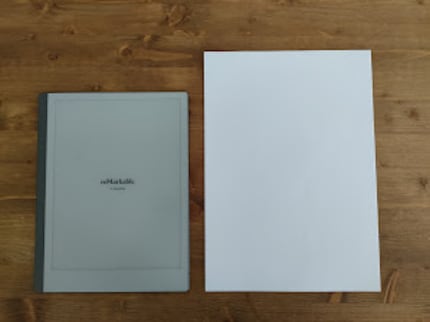 Etwas kleiner als ein A4-Blatt.