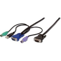 Digitus Cable set PS2, USB, HDDB15 to KVM switches 5m