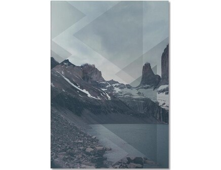 Juniqe Torres del Paine - Photographie (A5, Blanc, couverture souple)