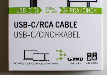 Die Verpackung macht deutlich, dass die Übertragung nur in eine Richtung funktioniert – in die falsche.