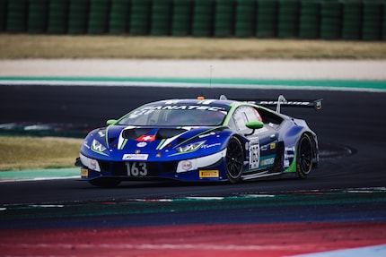 Eines der drei Fahrzeuge im Einsatz in Misano.