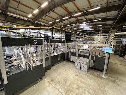 Our fourth packaging machine at the logistics centre in Wohlen