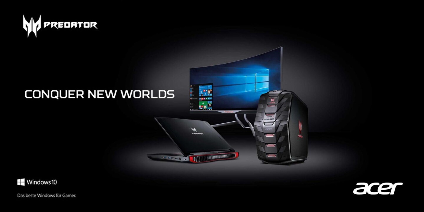 Acer Predator – erlebe faszinierendes Gaming mit einzigartiger, leistungsstarker Technologie!
