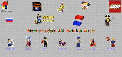 Lego-Website von 1997. Suchtpotenzial: Null.