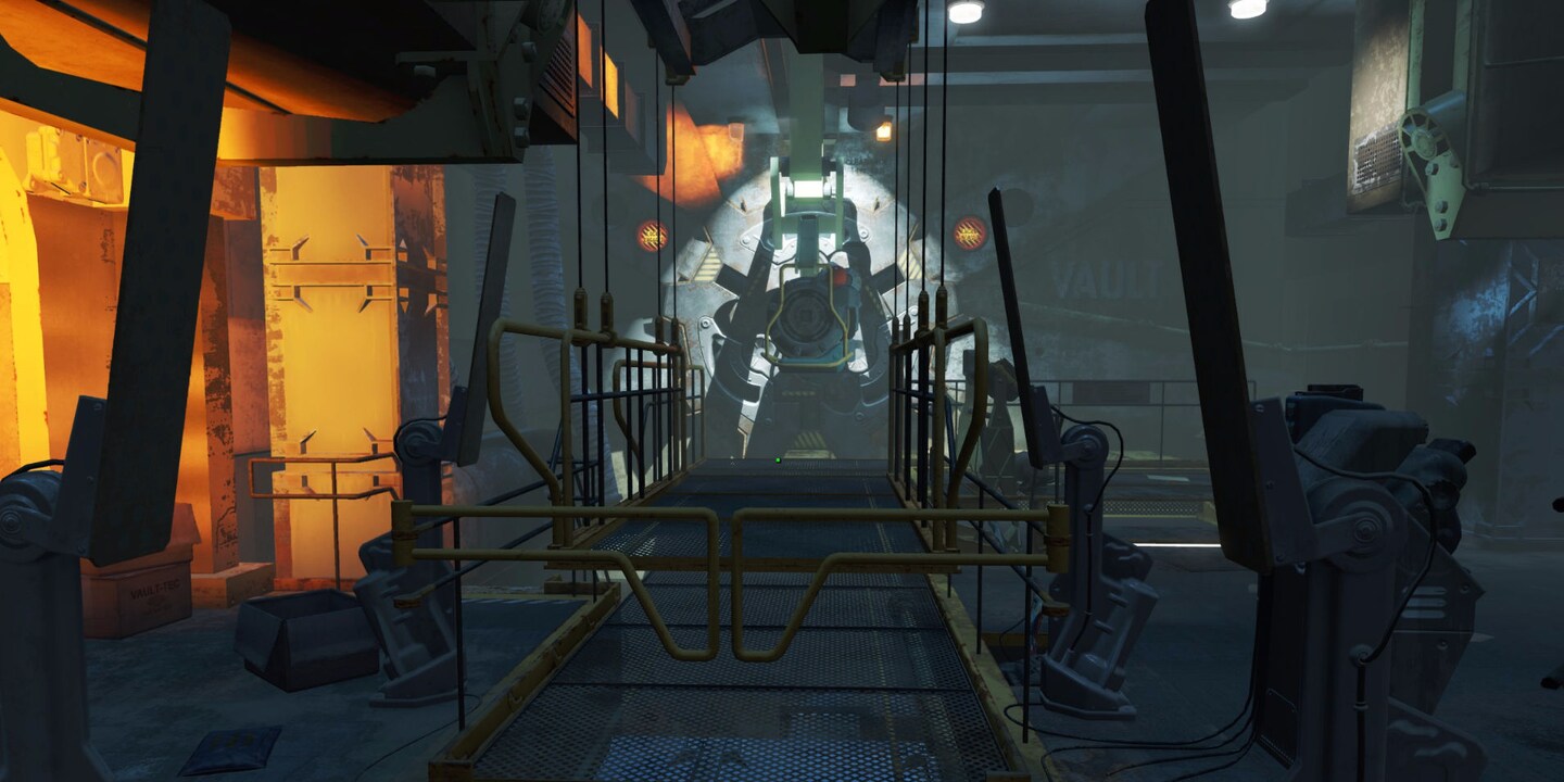Raus aus dem Vault.
