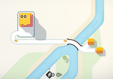 Once the road is built, the little yellow car can reach its destination.