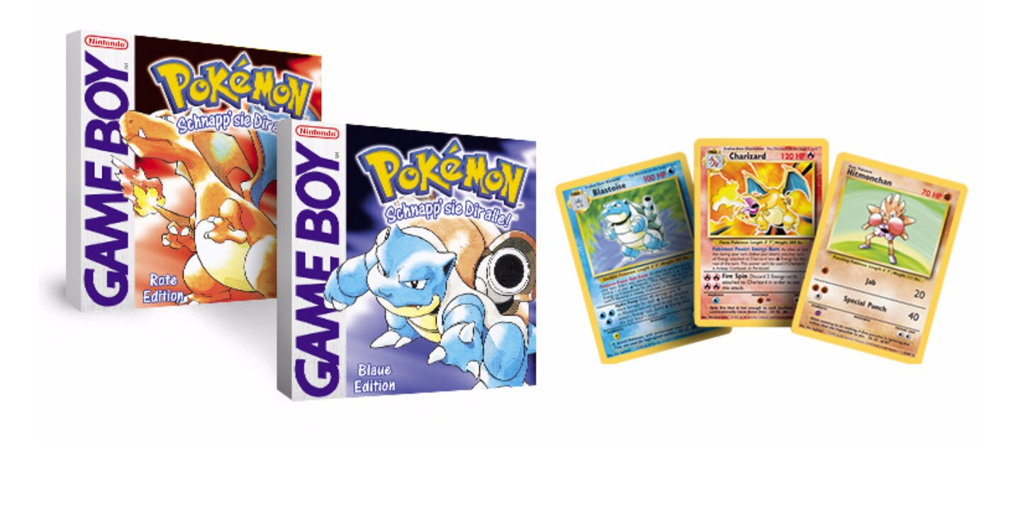 1999: Pokémon kommt mit zwei Games und dem Sammelkartenspiel nach Europa.