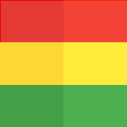 The end points of the gradients.