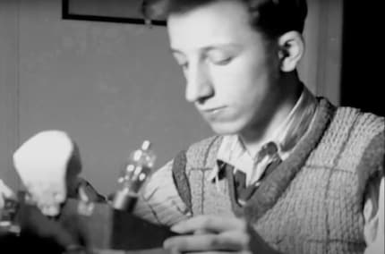 Ralph Baer as a television technician in the 1930s.