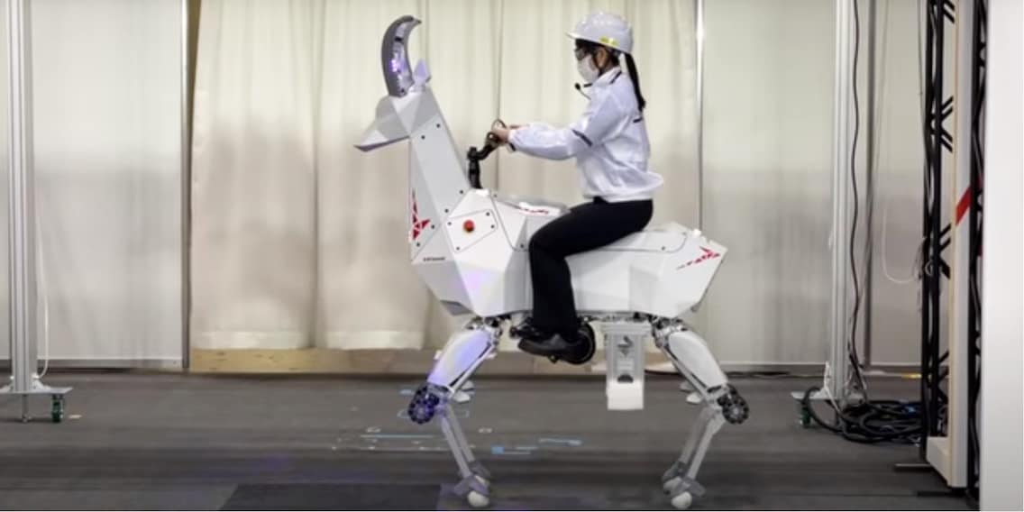 Robot instead of motorcycle: Kawasaki shows the probably slowest goat