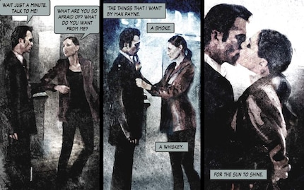 Genauso ikonisch wie die Sprüche von Max Payne sind auch die Comic-Panels, die die Geschichte weitererzählt haben.