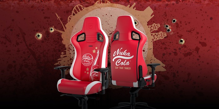 Nuka cola chair presented by noblechairs Digitec