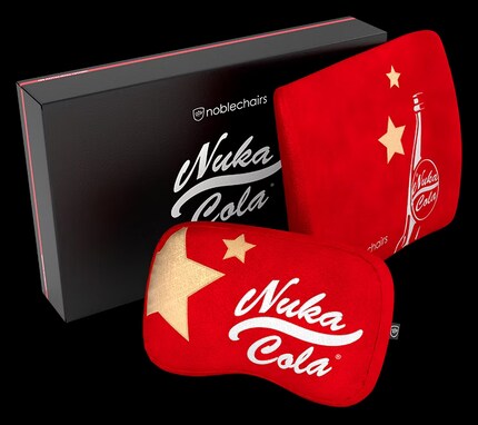 Auch passende Kissen gibts zum Nuka-Cola-Modell.