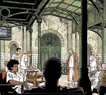 The psyche ward could’ve come right out of Lemire’s run.