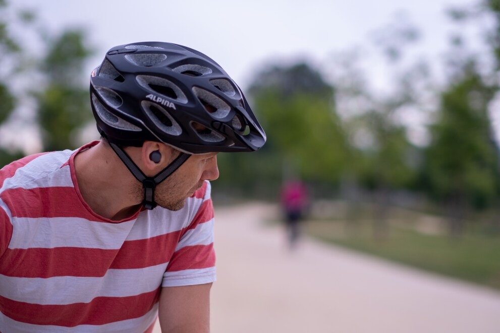 Auf dem Velo muss ich den Ambient Mode wegen des Fahrtwindes beinahe ganz ausschalten.