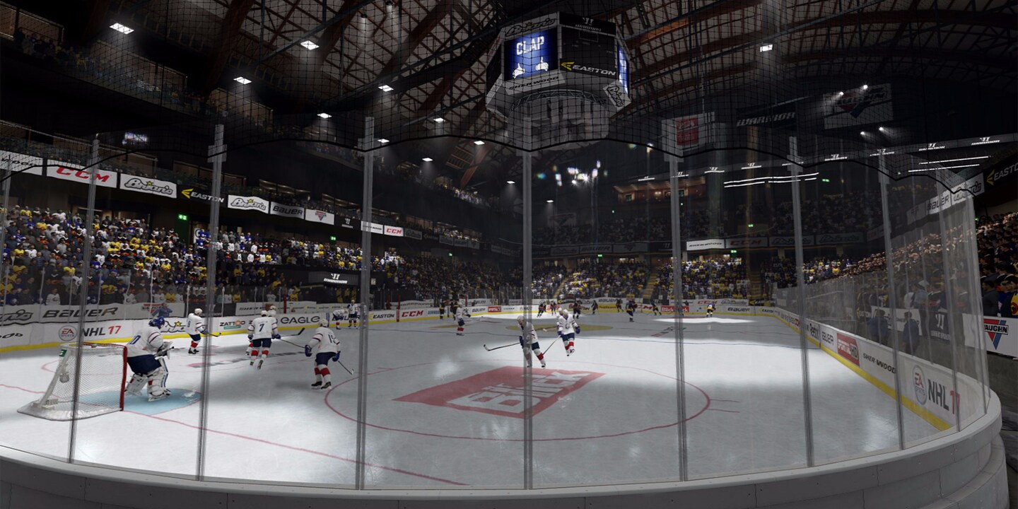 Auch einzelne Stadien wurden für das Spiel nachgebildet, etwa die Postfinance-Arena in Bern.