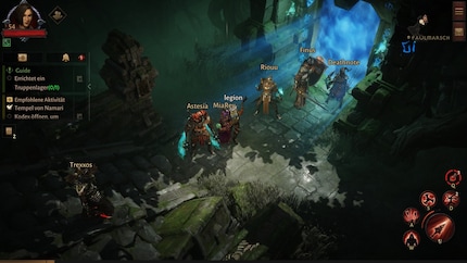 Vor Dungeons stellt ihr euer Team mithilfe einer simplen Gruppensuche zusammen.