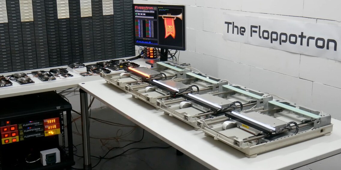Floppotron 3.0 : l'escalade de l'orchestre de disquettes